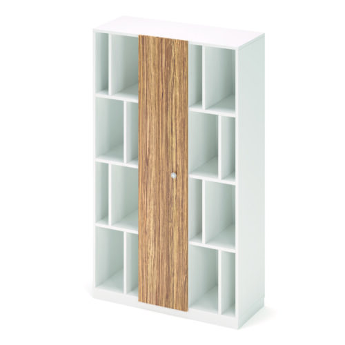 Mobile wood 1 anta e 16 vani a giorno