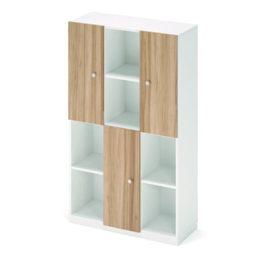 Mobile wood 3 ante e 6 vani a giorno