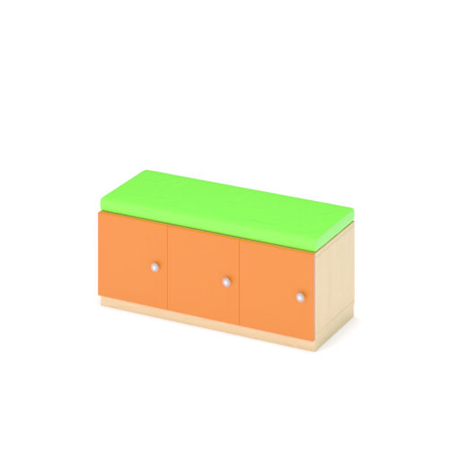 Panca spogliatoio 3 ante