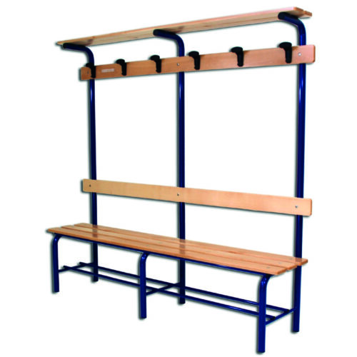 Panchina Adulti 2m con attaccapanni e cappelliera