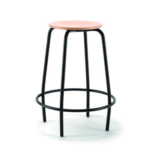 Sgabello tondo fisso alto