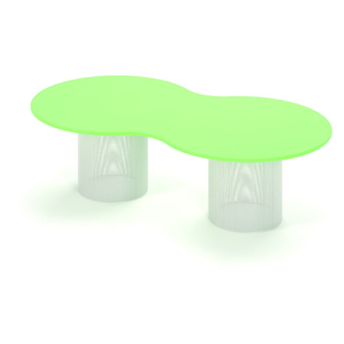 Tavolo osso base lamiera forata