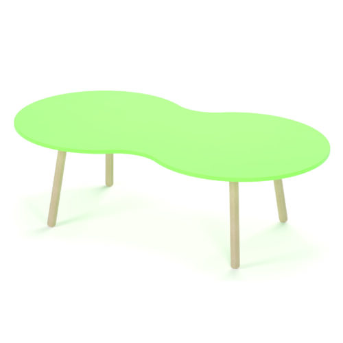 Tavolo osso piedi inclinati legno