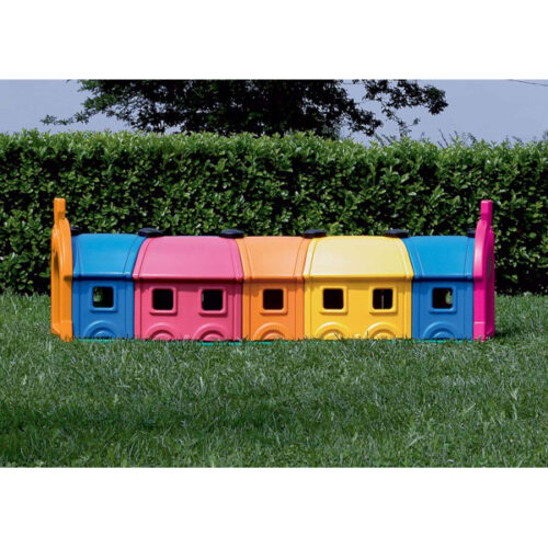TRENINO PLASTICA PER ESTERNO 5 VAGONI