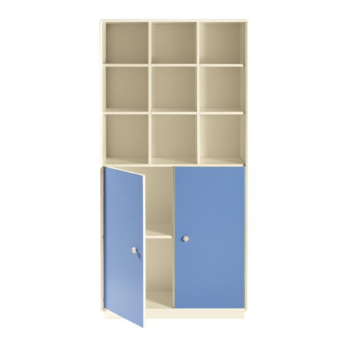 ARMADIO TONDA CON CASELLARIO 9 VANI E 2 ANTE, RIPIANO INTERNO