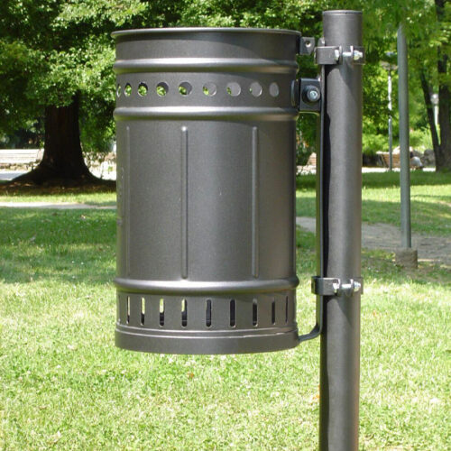 Cestino tondo metallo