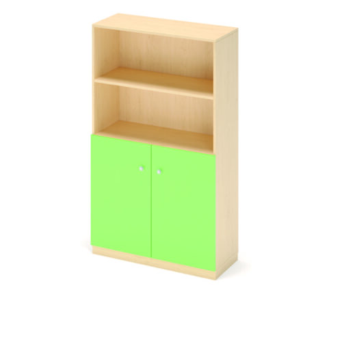 Mobile 2 ripiani a giorno e 2 ante sotto